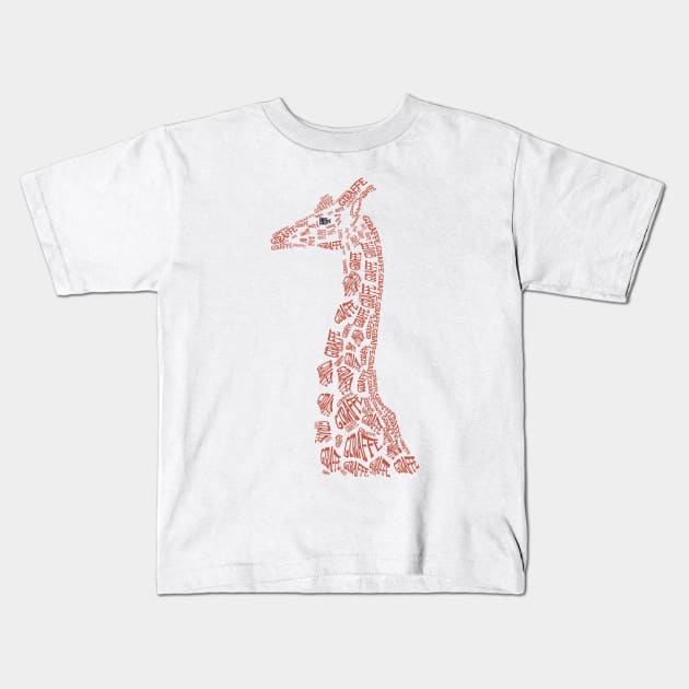 Giraffe Kids T-Shirt by KatarinaKinglake